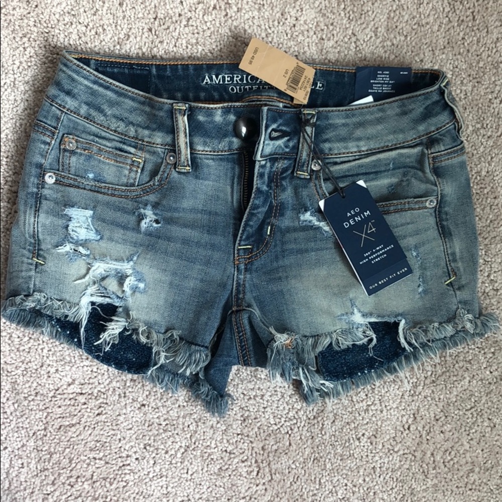 AE distressed shorts